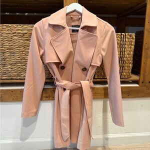 Abercrombie & Fitch Soft Pink Trench Coat